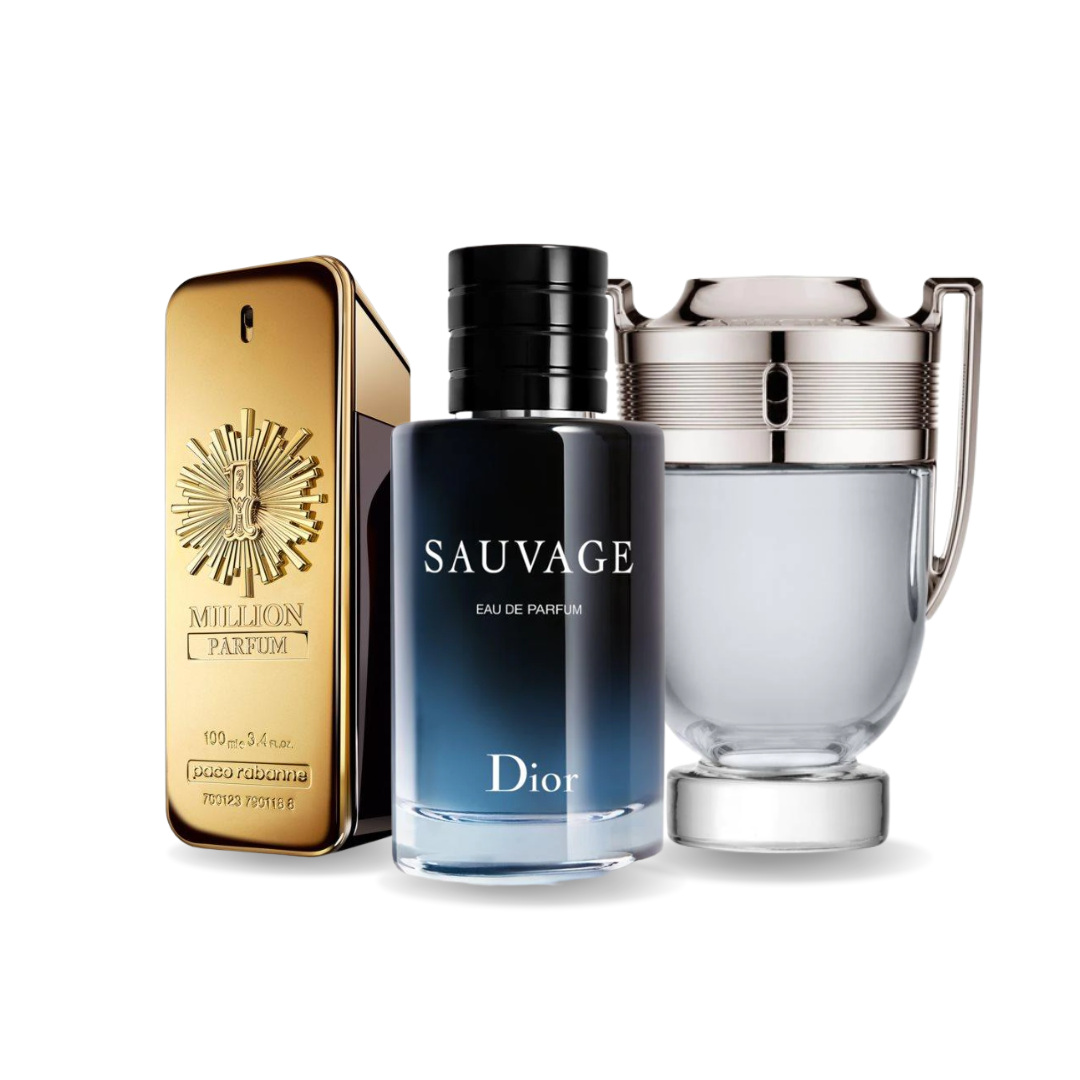 Set di 3 Profumi One million, Sauvage e Invictus 100ml